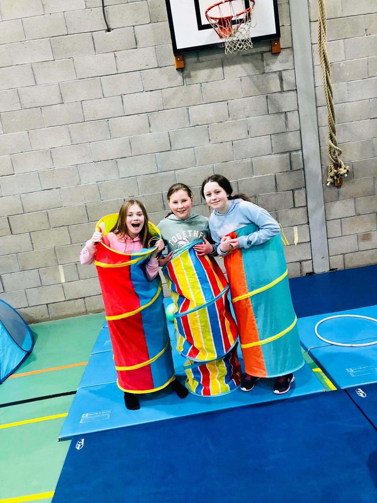 Outdoor sports at camp