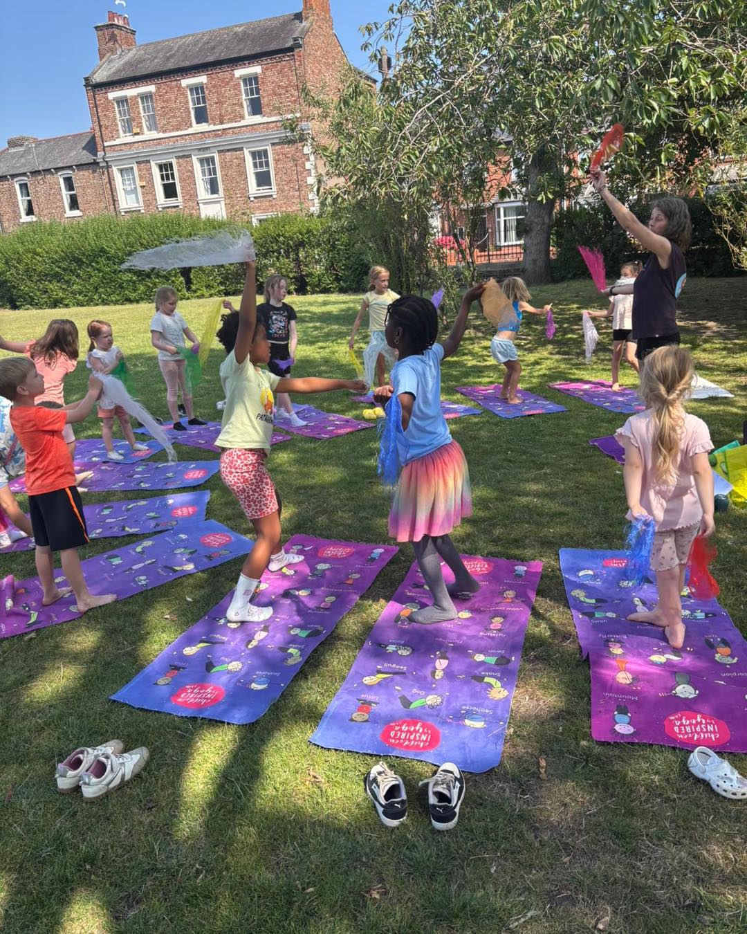 Team activity at camp