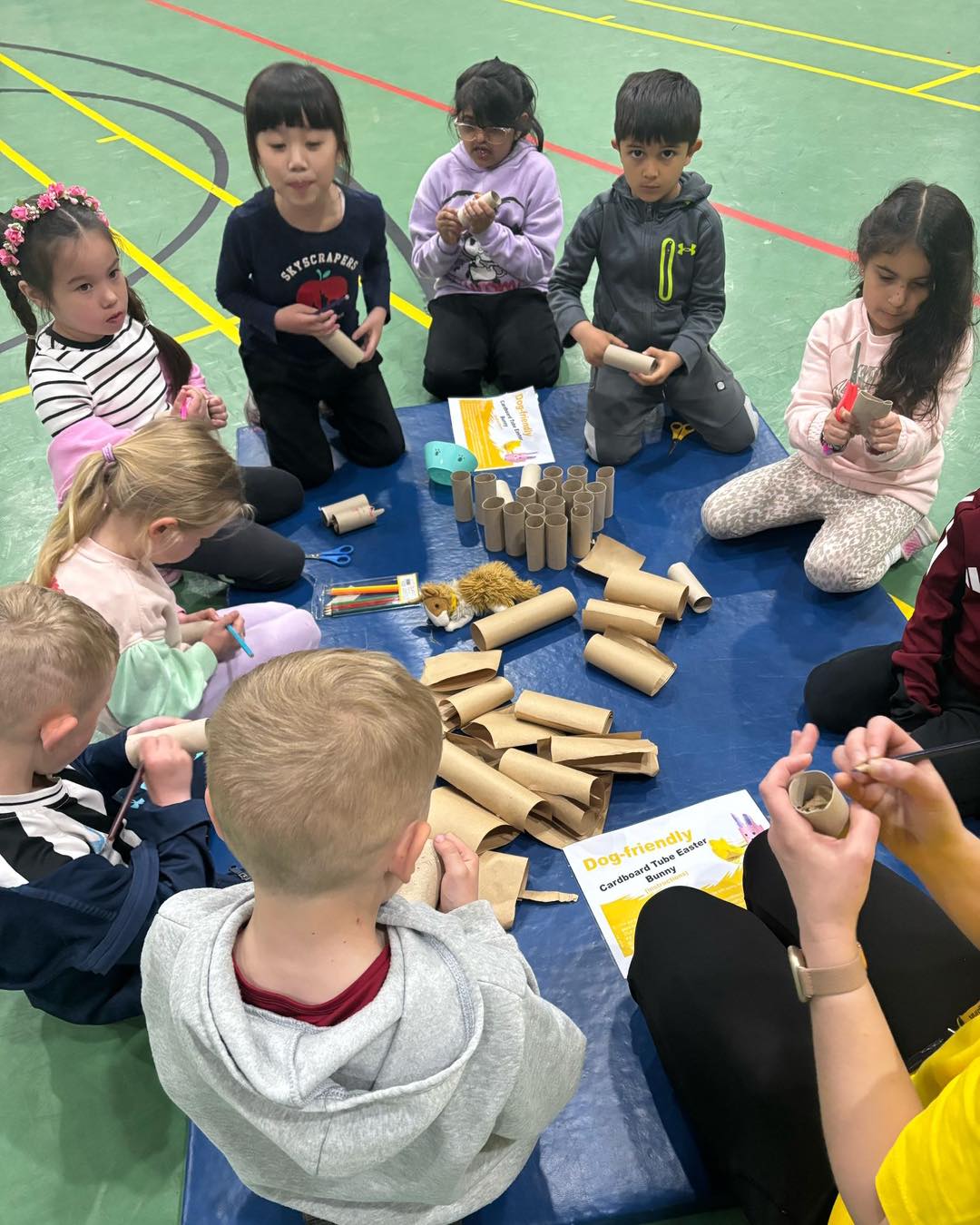 Children playing at camp